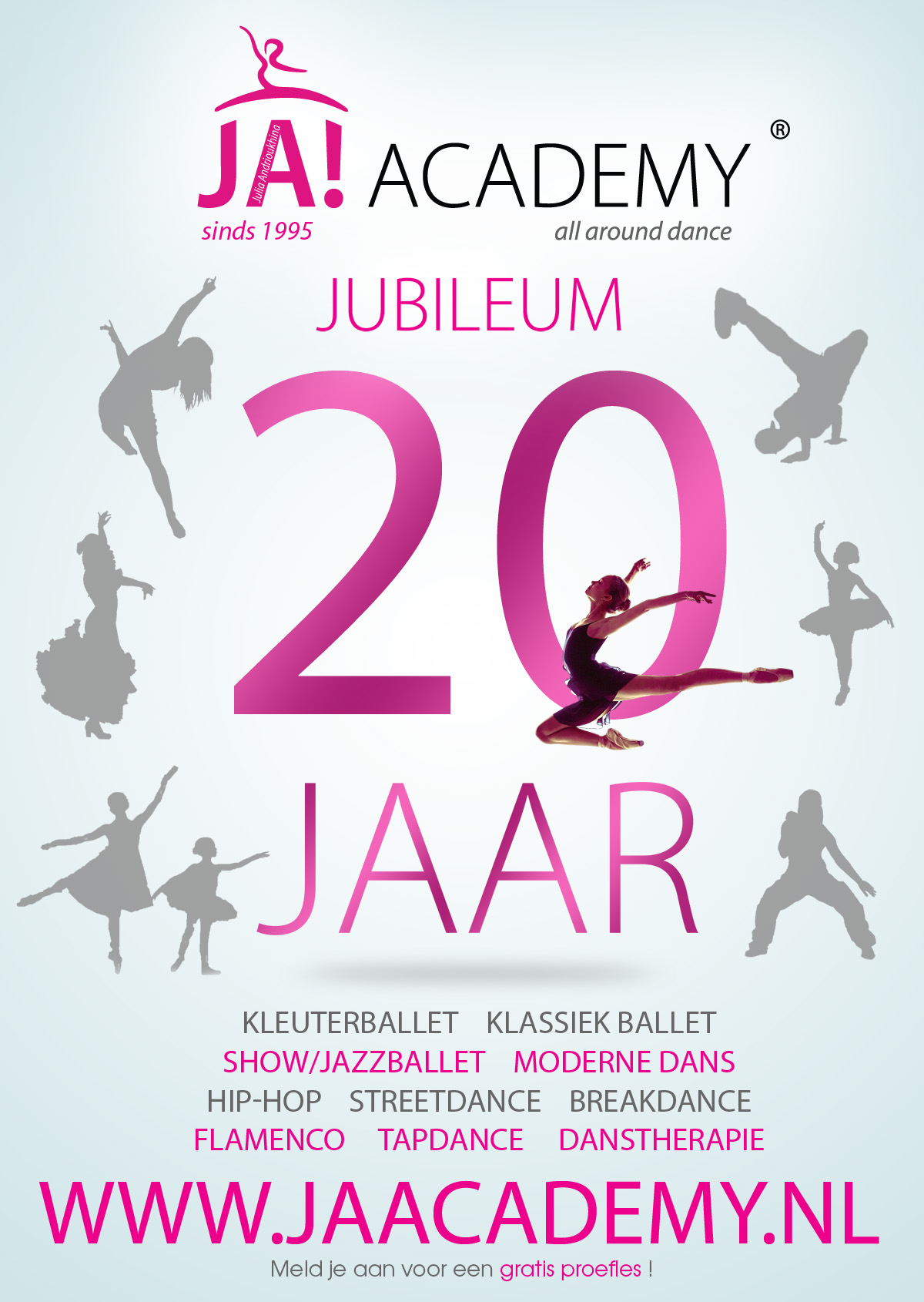 JA!Academy jubileum poster
